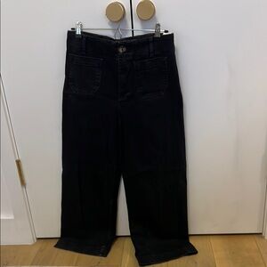 Pilcro The Skipper Washed Black Denim Pants